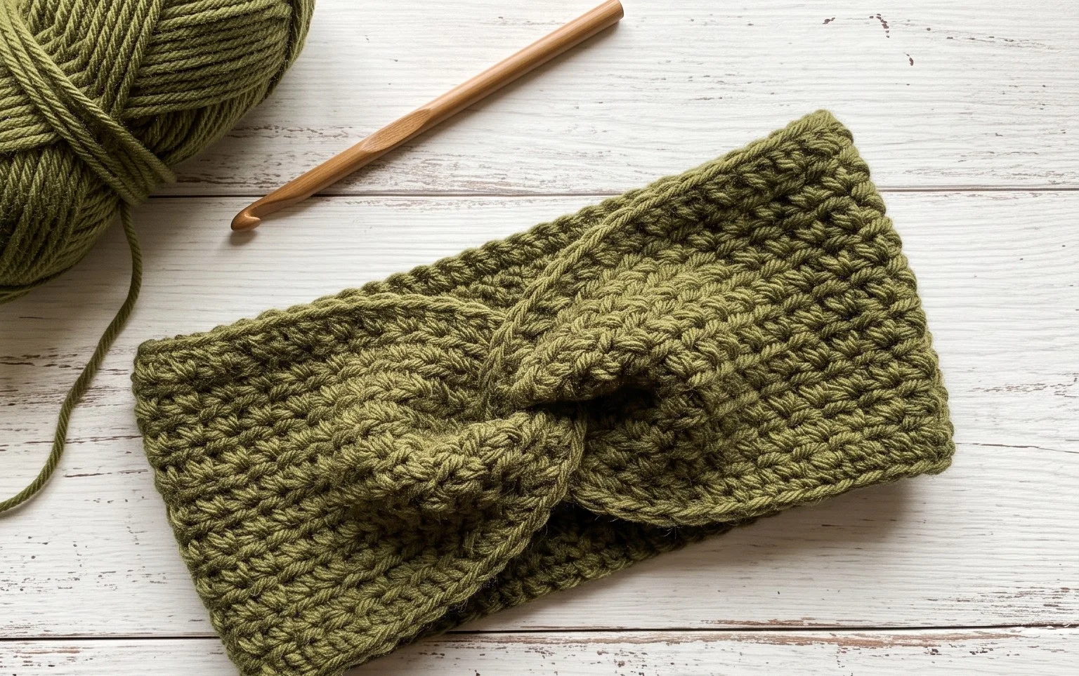 Easy Moss Stitch Ear Warmer: Free Beginner Pattern