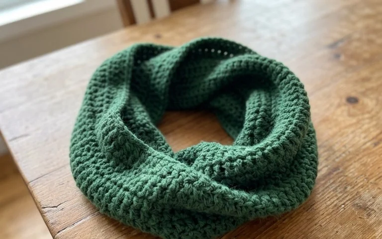 Easy Crochet Infinity Scarf: Free Beginner Step-by-Step
