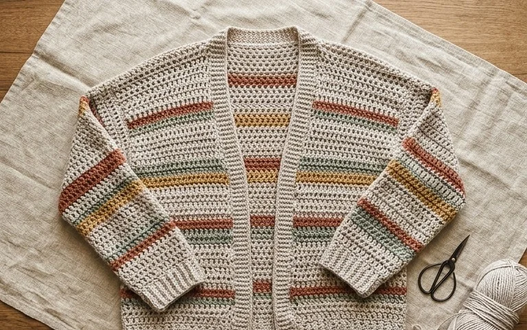 5 Free Summer Cardigan Crochet Patterns for Beginners
