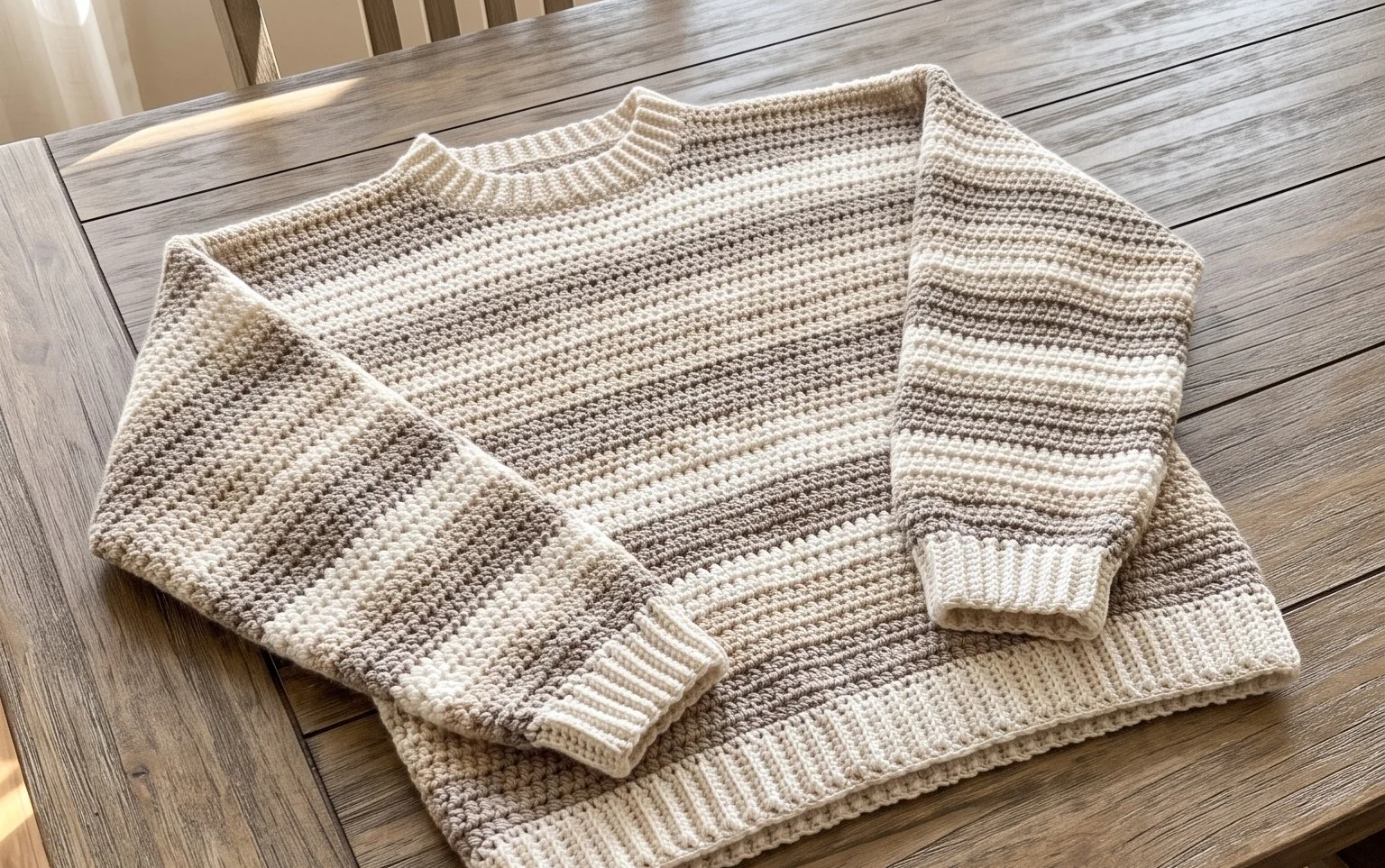 Easy Beginner Crochet Sweater Free Pattern & Video Guide