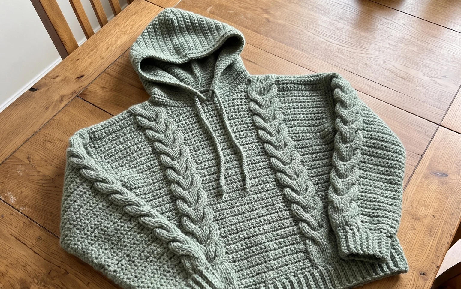 Cable Stitch Hoodie Free Pattern: Step-by-Step Video
