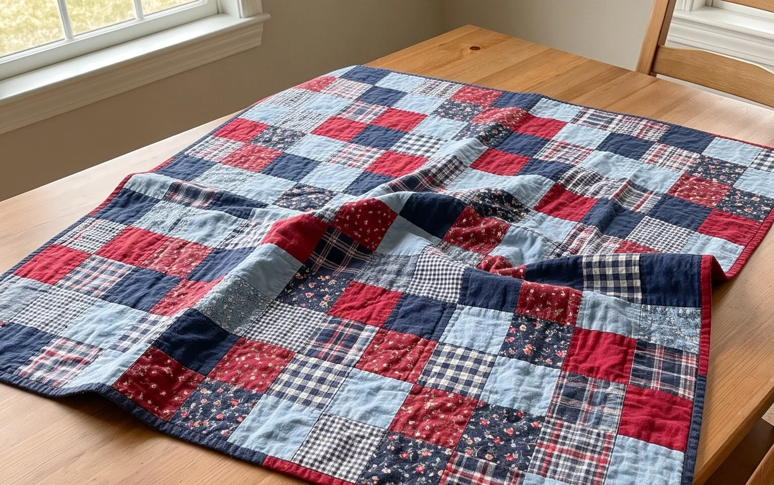 Fast Four Patch Quilt Tutorial: Simple Beginner Pattern